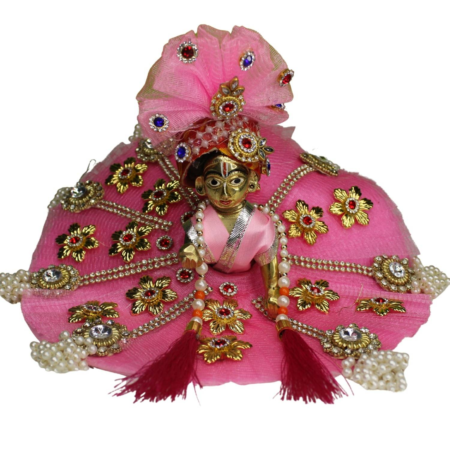 Kanha/Laddu Gopal Ji Dress/ Poshak _Size No. 5 (Silk + Net) – Great E  Pujari® (A Brand of Sajyoti Trading Co)